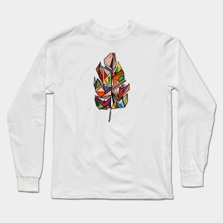 Colorful feather leaf Long Sleeve T-Shirt